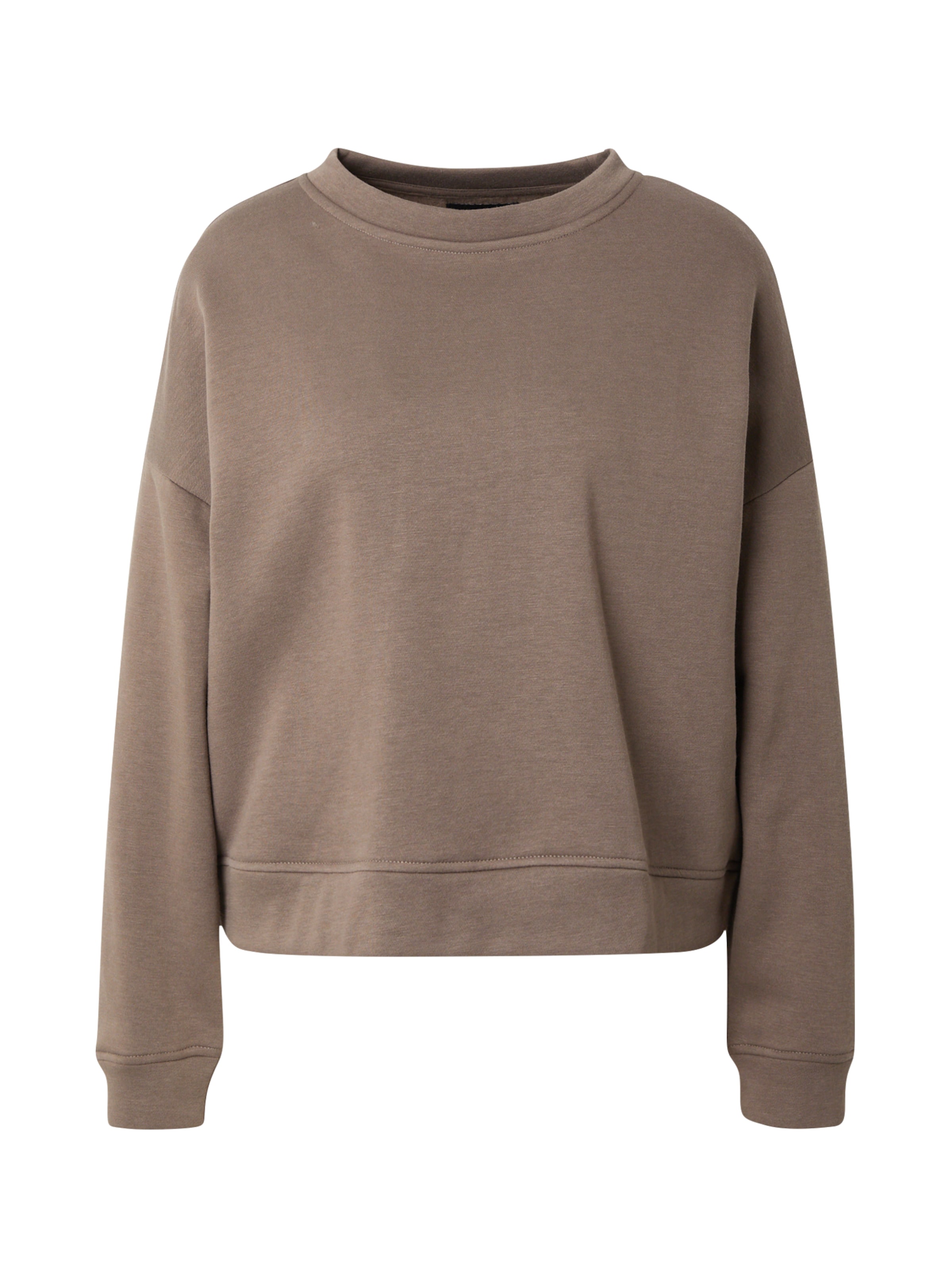 PIECES Sweatshirt 'Chilli' in Brown: front
