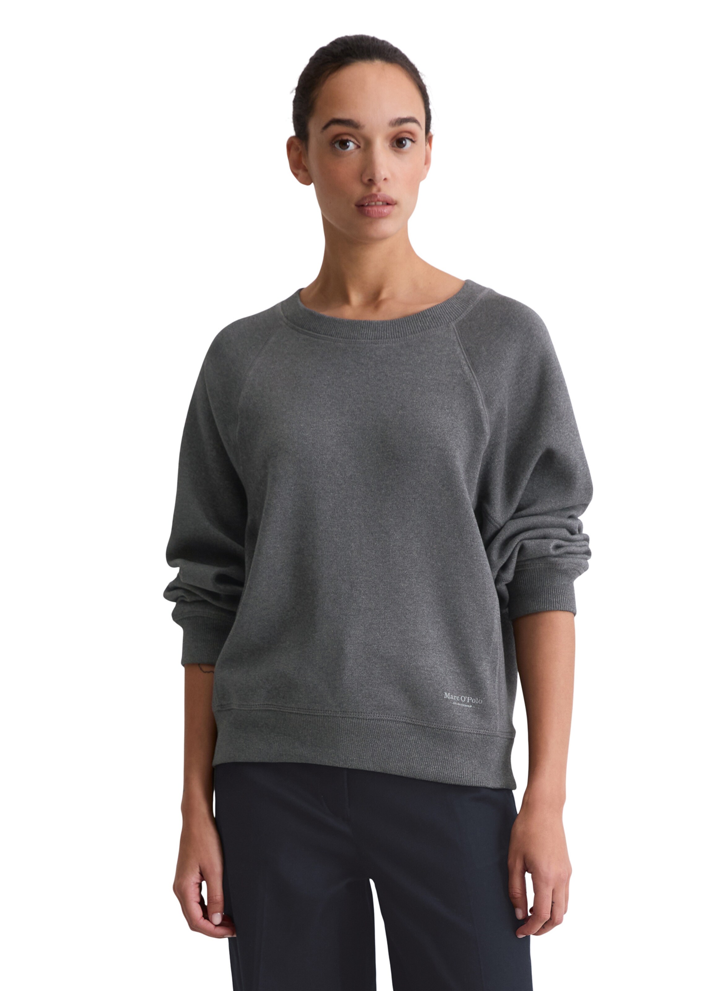 Marc O'Polo Sweatshirt in Grey: front