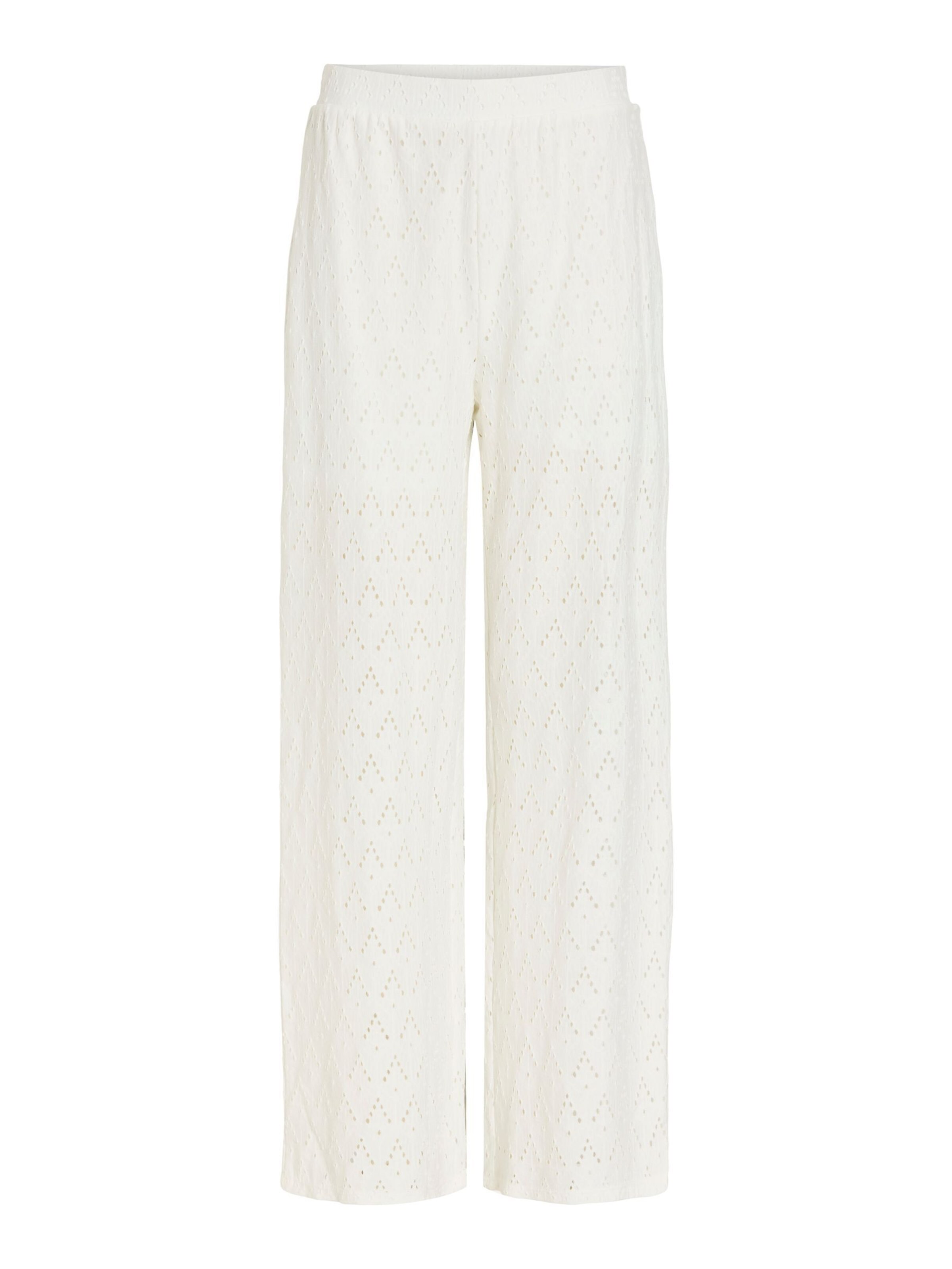 Pantalon 'VIAmalina' VILA en blanc : devant