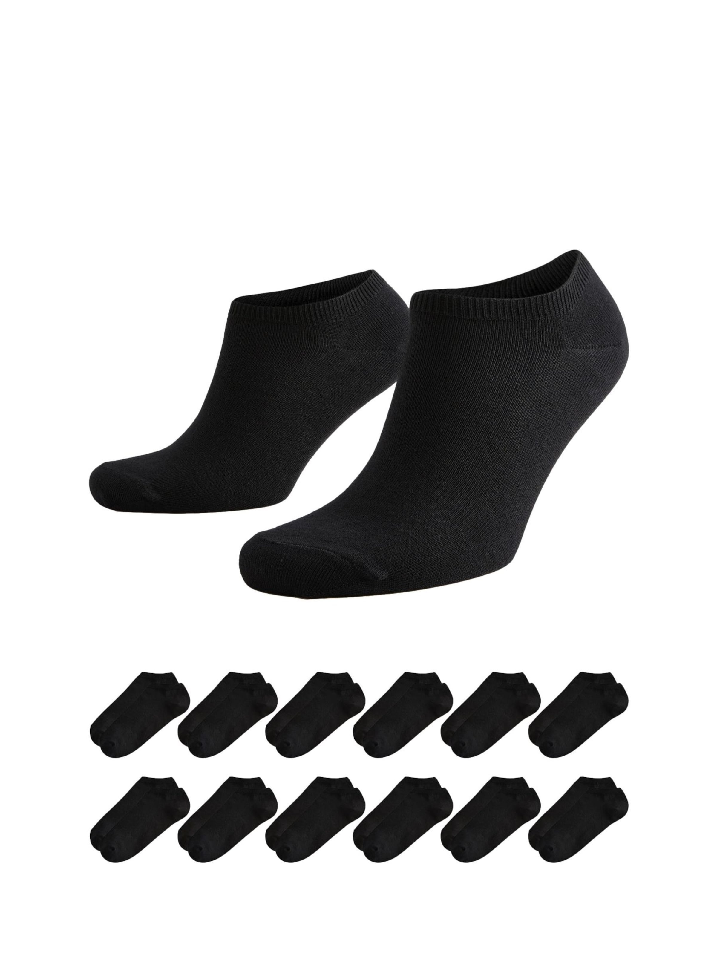 Next Socken in Schwarz: Vorderseite