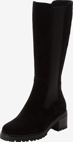 Bottes Tamaris en noir : devant