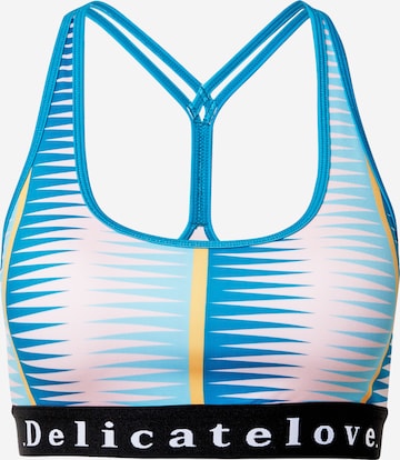 DELICATELOVE Bustier Sportmelltartók 'Shiva Ikat' - fehér: elől