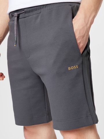 BOSS Green Regular Pants 'Headlo 1' in Grey