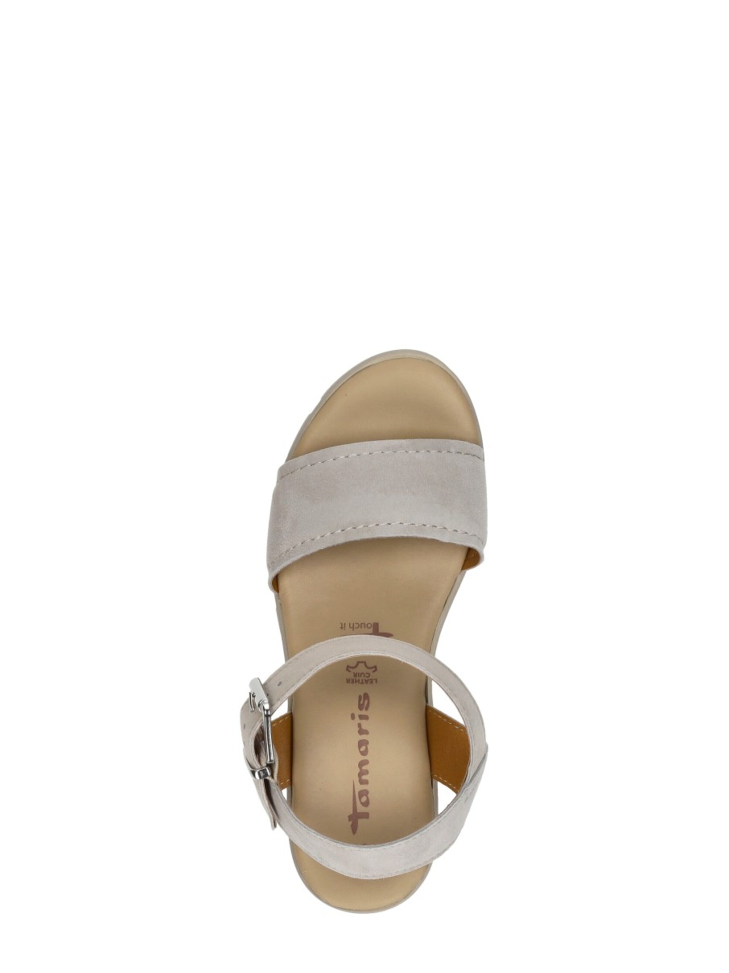 Sandales 'Sandalen Plat' Tamaris en gris