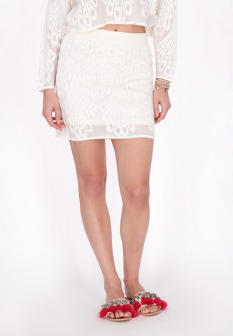 IZIA Skirt 'Fashion Look' in White: front