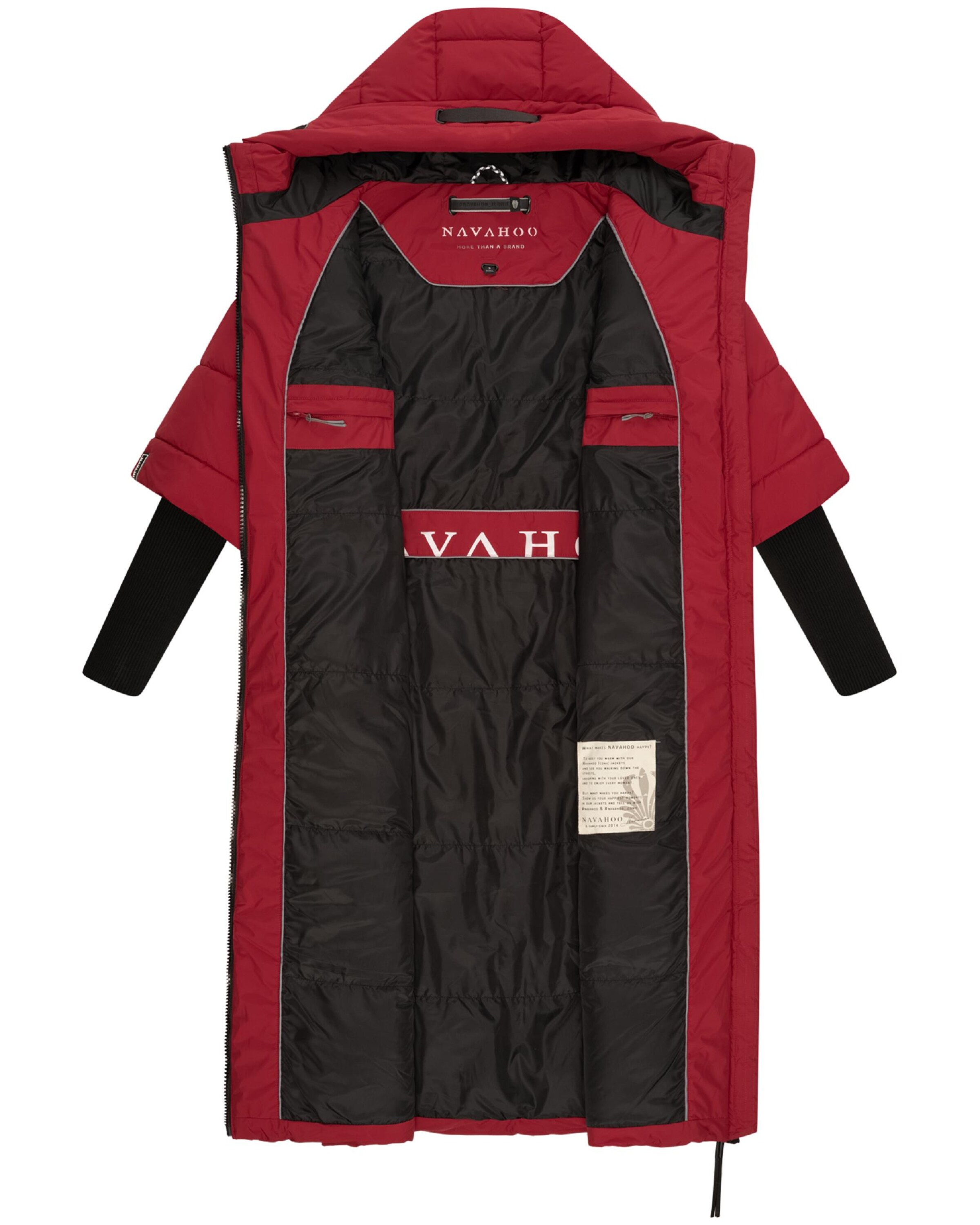 NAVAHOO Wintermantel 'Ciao Miau XIV' in Rot