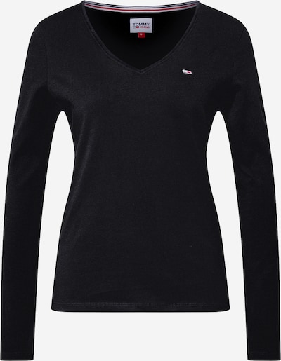 Tricou Tommy Jeans pe negru, Vizualizare produs