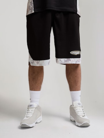 AND1 Свободный крой Штаны 'Airtex Basketball' в Черный: спереди