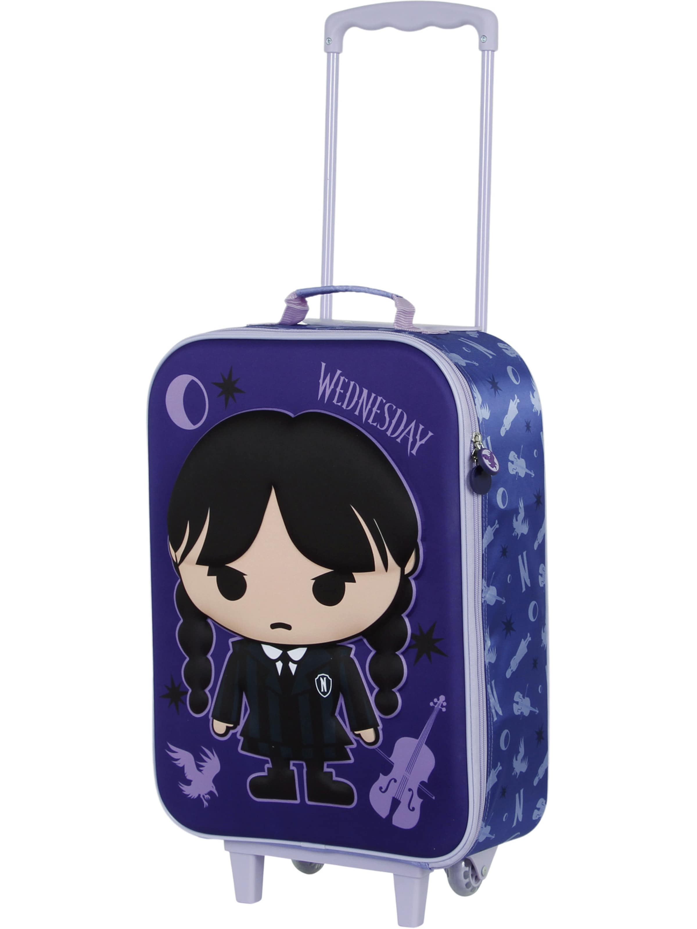 Wednesday Trolley 'Chibi-Soft 3D' in Lila: Vorderseite