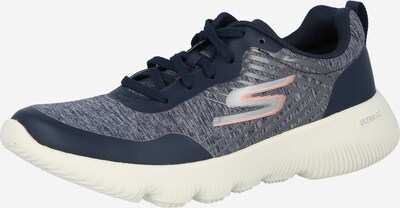 SKECHERS Sneaker 'GO RUN' in navy / grau / rosa, Produktansicht