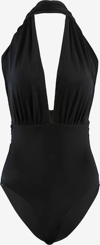 Trendyol High neck Badeanzug in Schwarz: Vorderseite