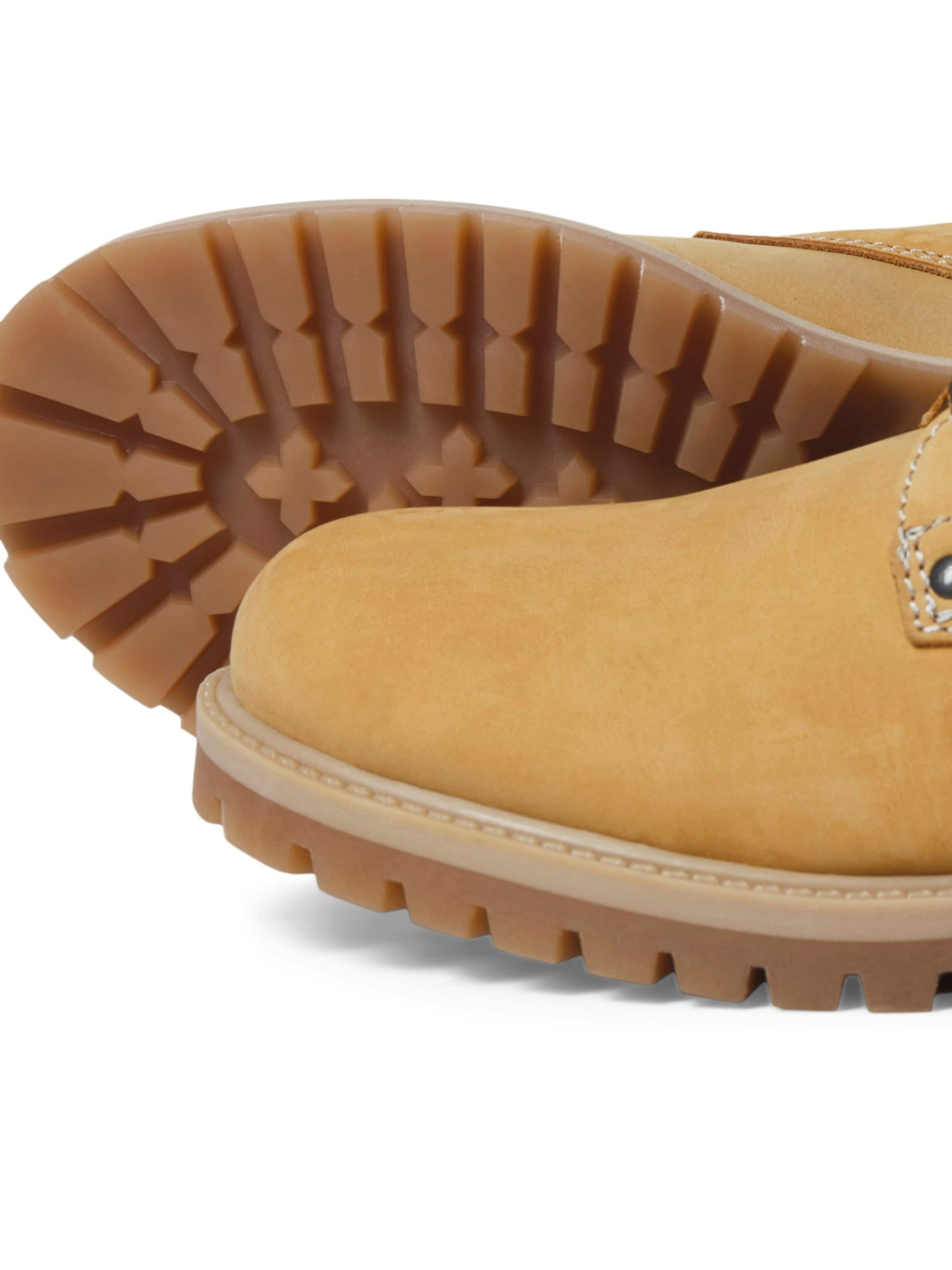 JACK & JONES Lace-up boots 'JFWSTANTON' in Yellow