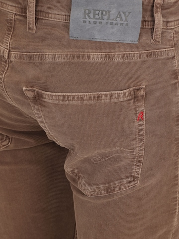 REPLAY Regular Trousers 'GROVER' in Brown