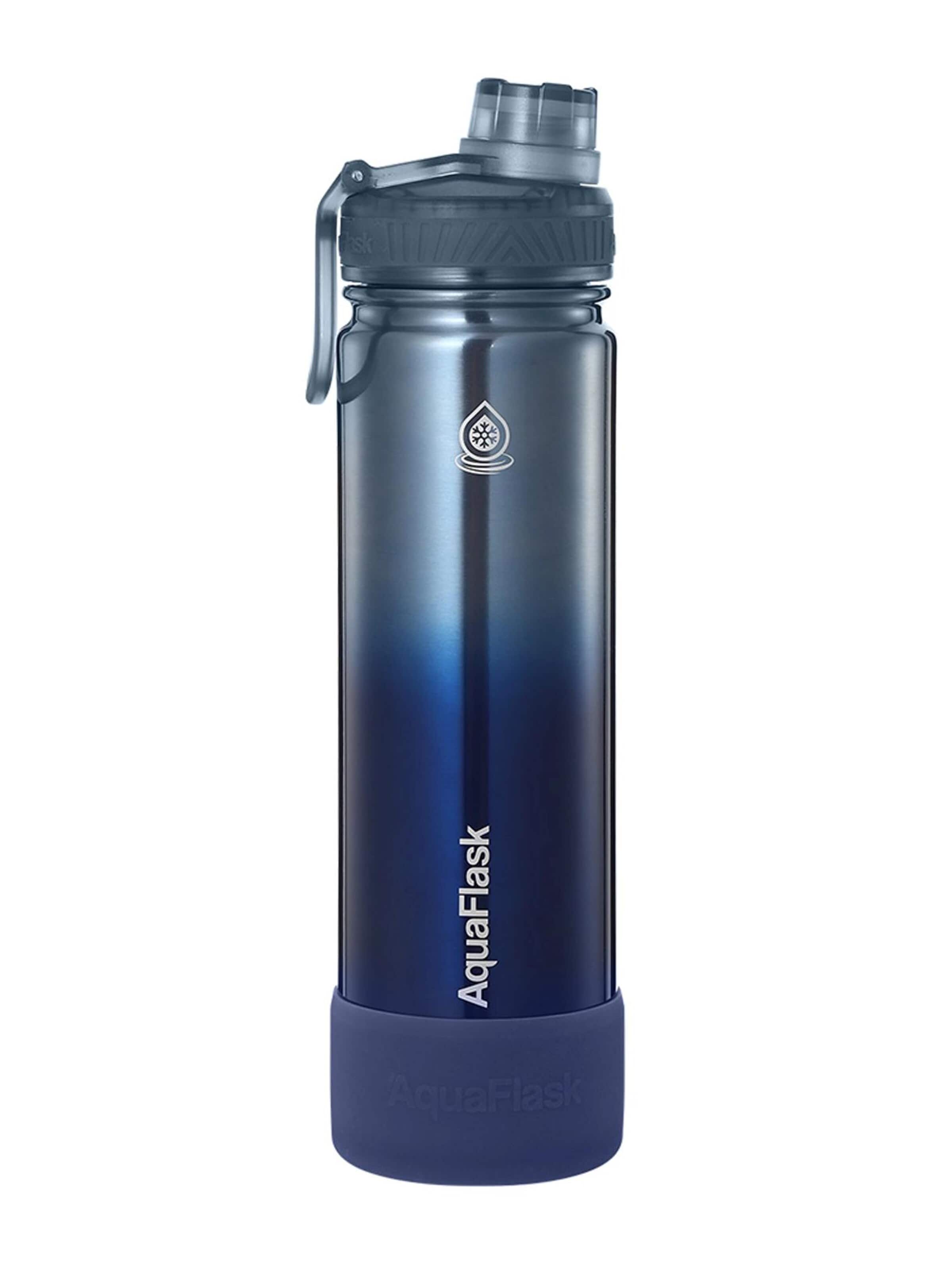 AquaFlask Láhev na vodu 'AquaFlask Termoláhev TERRA  650 ml' – modrá: přední strana