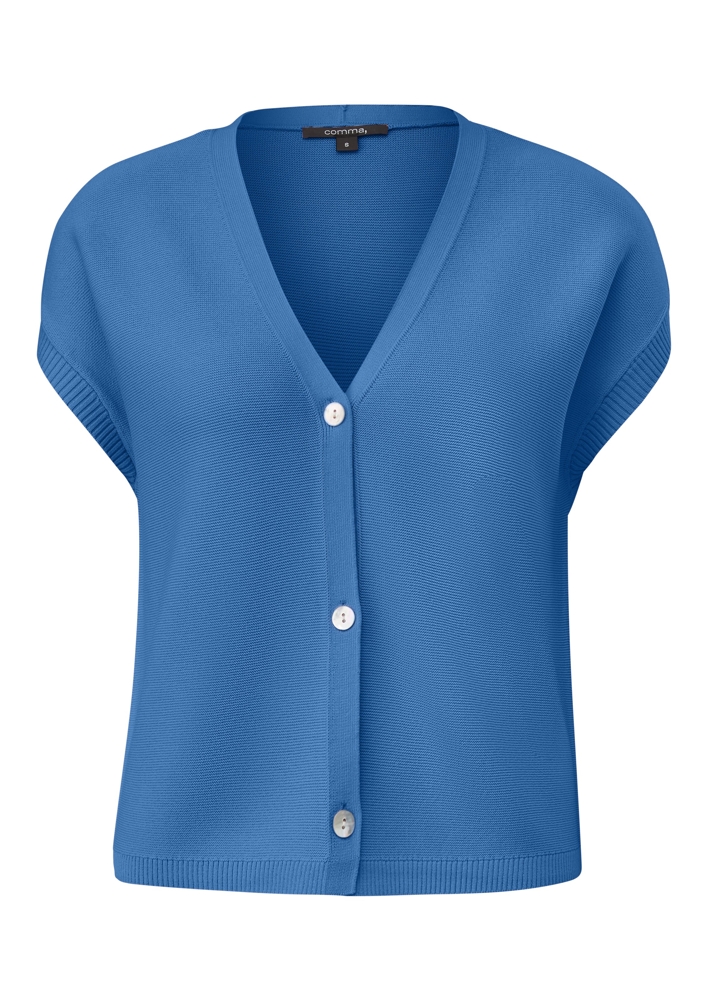 Cardigan COMMA en bleu : devant