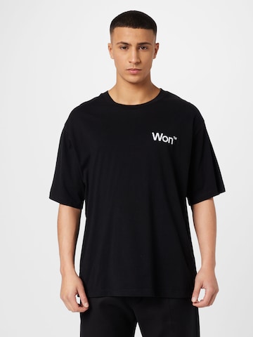 Won Hundred Shirt 'The Staff' in Black: front