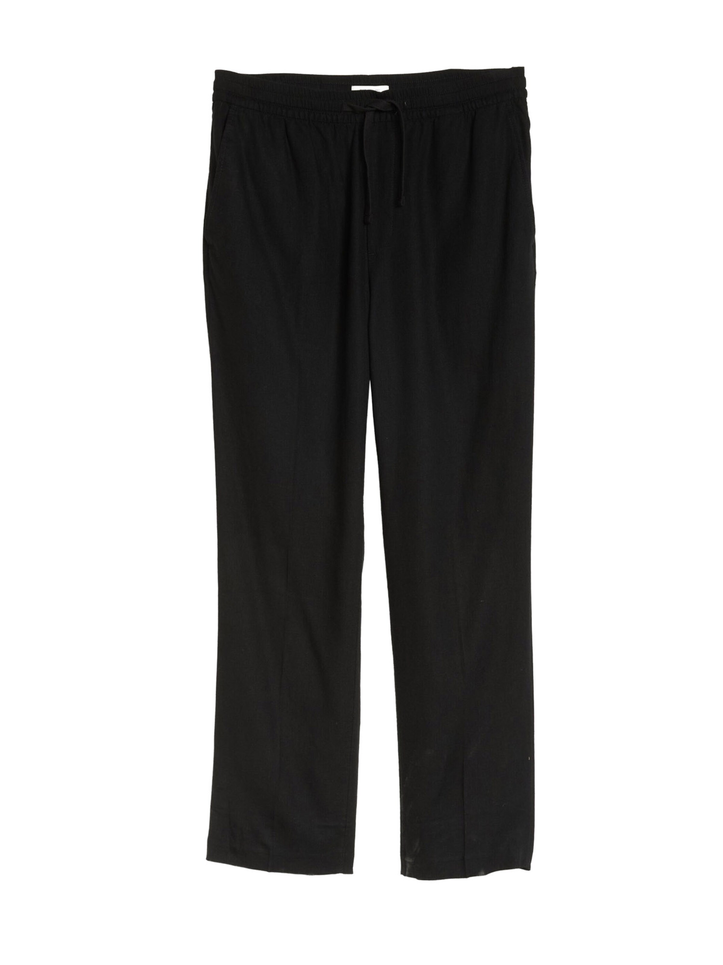 TOM TAILOR DENIM Loose fit Trousers in Black: front