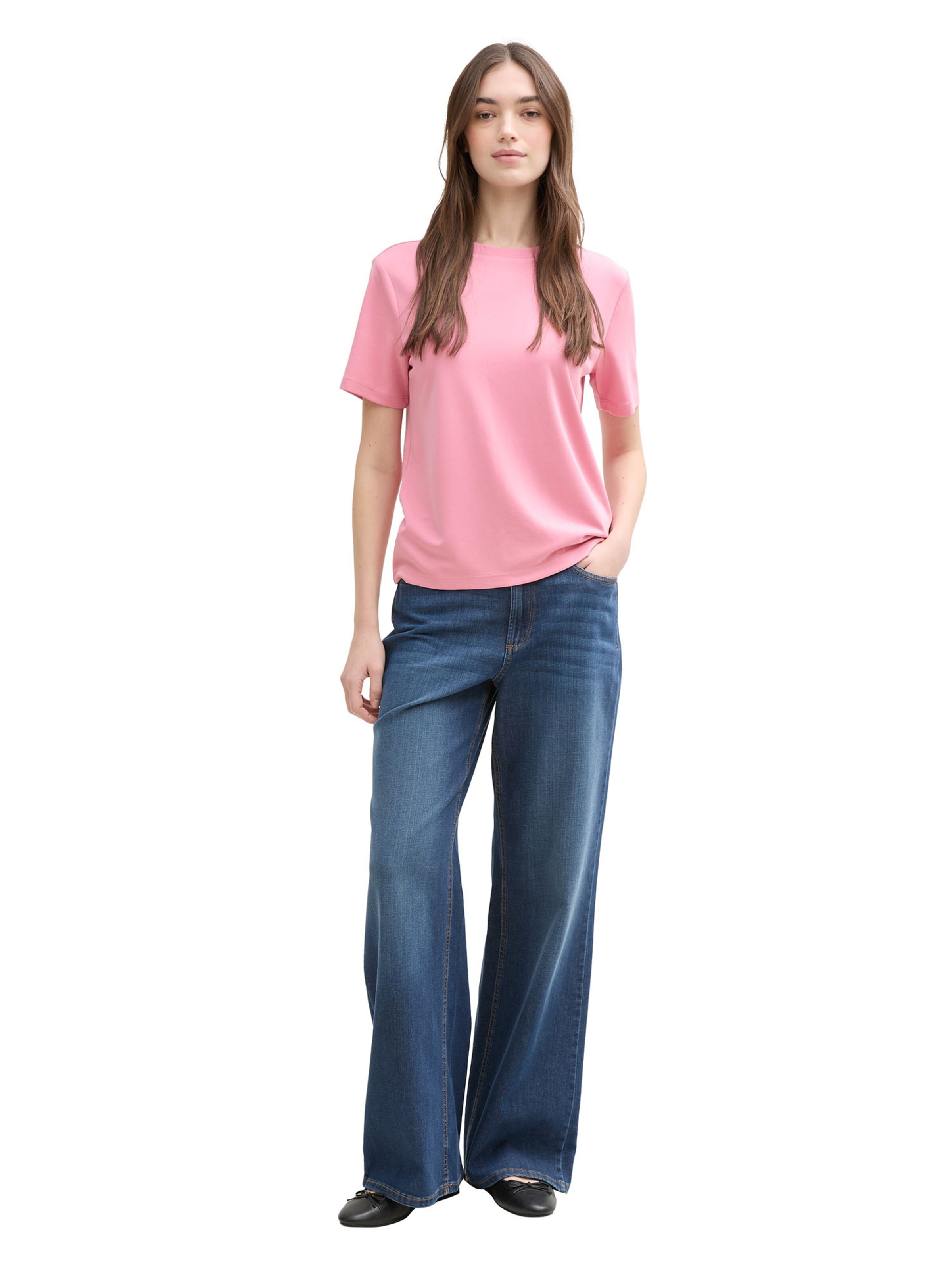 T-shirt TOM TAILOR DENIM en rose