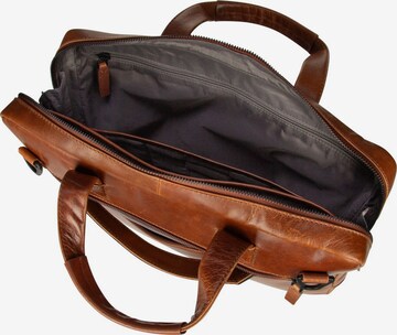 LEONHARD HEYDEN Document Bag 'Porto' in Brown