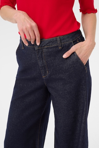 Cream Wide Leg Jeans 'Visti' i blå