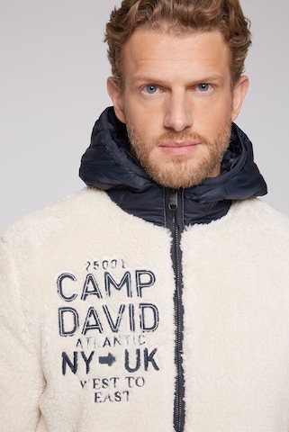 CAMP DAVID Fleece Jacket in Beige