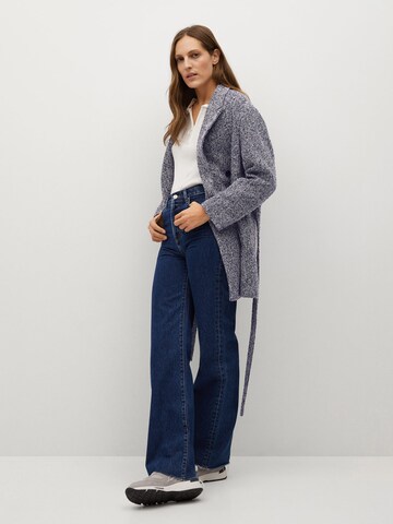 MANGO Between-Seasons Coat in Blue