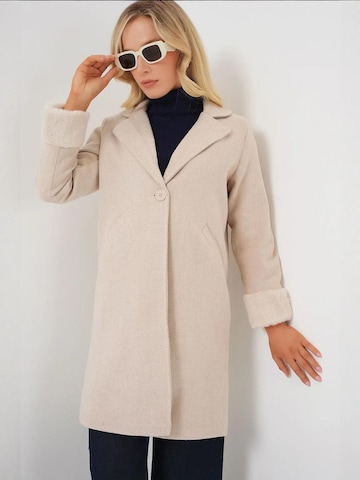 Bigdart - Sobretudo meia-estação em bege: frente