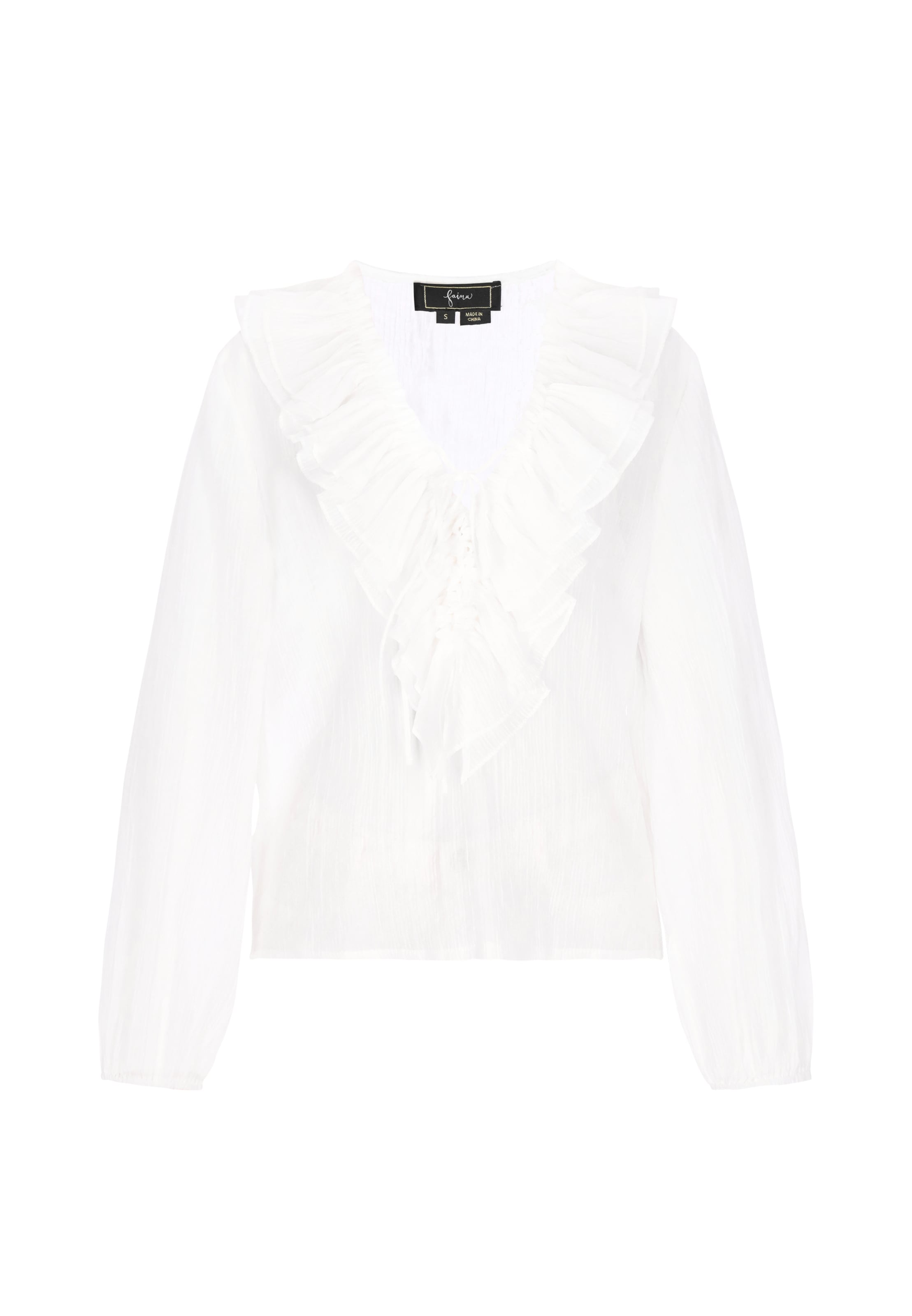 Chemisier faina en blanc : devant