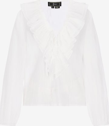 faina - Blusa en blanco: frente