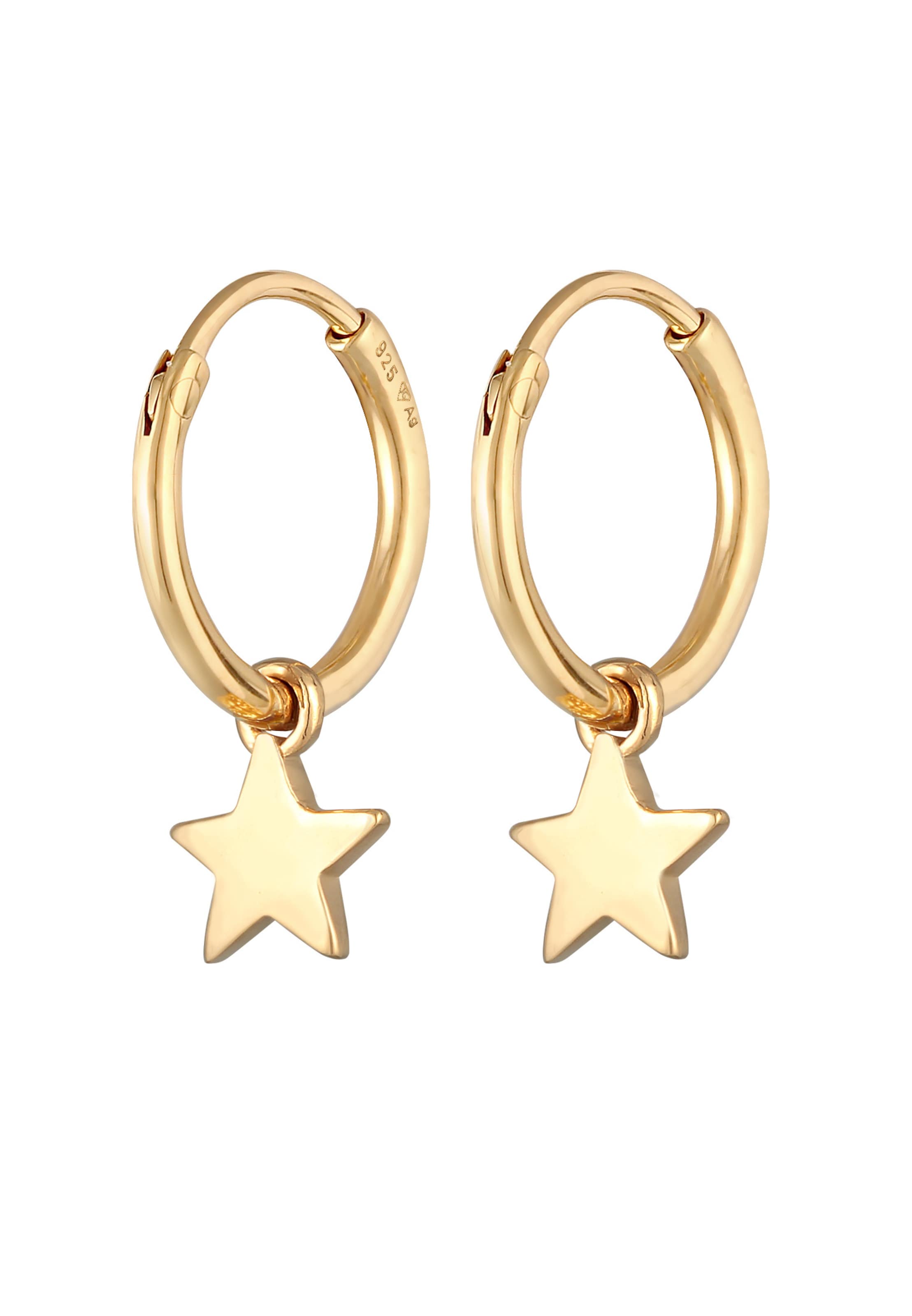 Boucles d'oreilles ELLI en or : devant