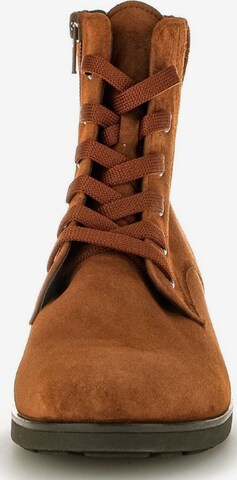 GABOR Lace-Up Ankle Boots in Brown