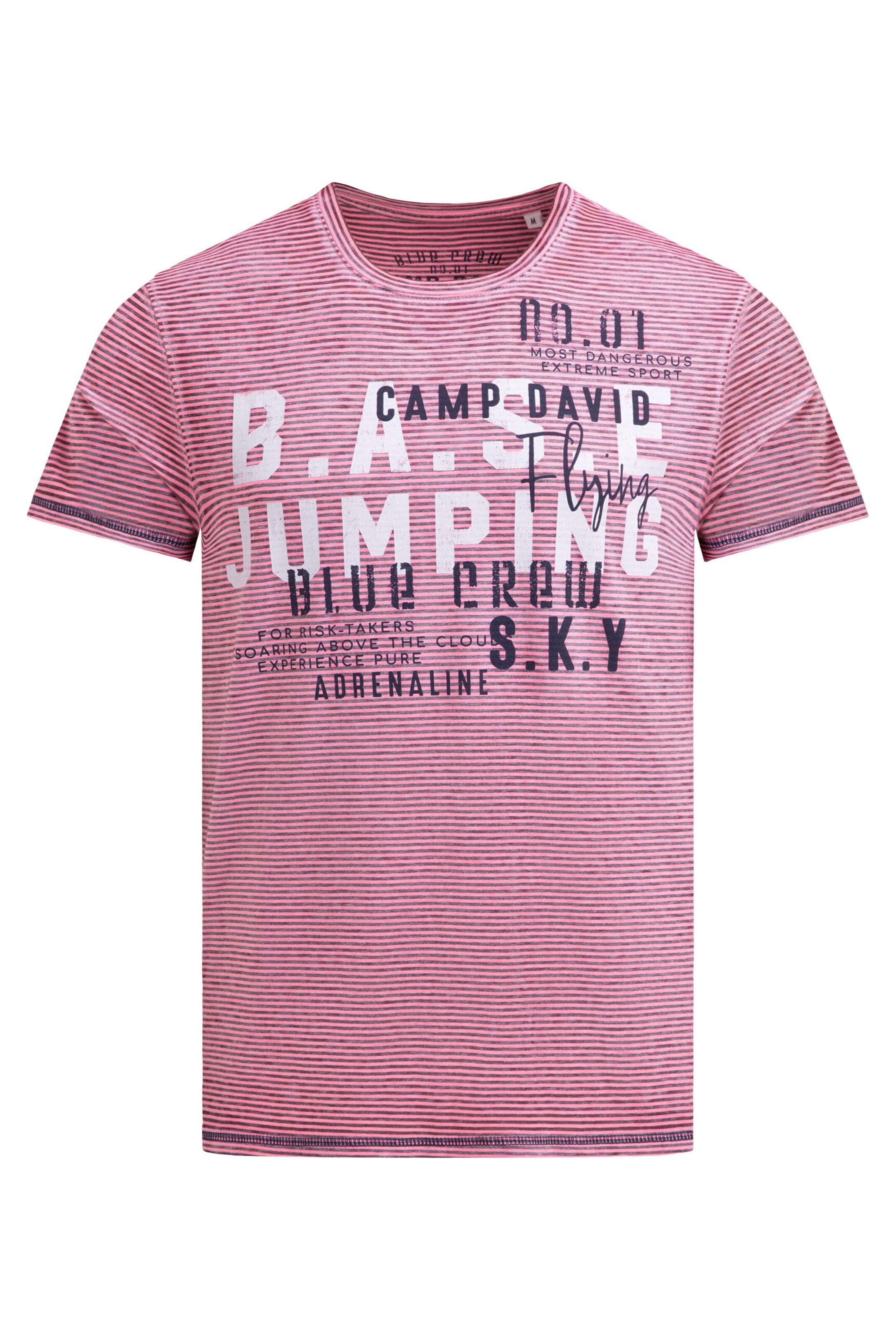 CAMP DAVID Shirt in Pink: front