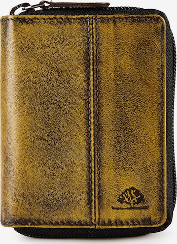 GREENBURRY Wallet 'Destressed' in Yellow: front