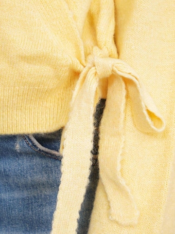 MixRay Gebreid vest in Geel