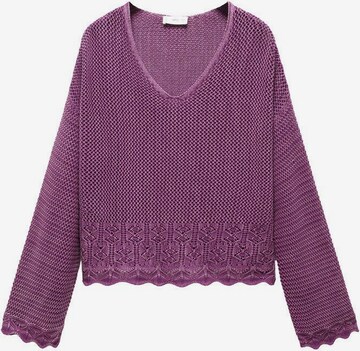 Pull-over 'Saona2' MANGO TEEN en violet : devant