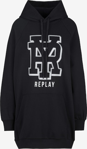 Sweat-shirt REPLAY en noir : devant