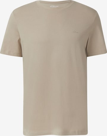 s.Oliver Shirt in Beige: voorkant