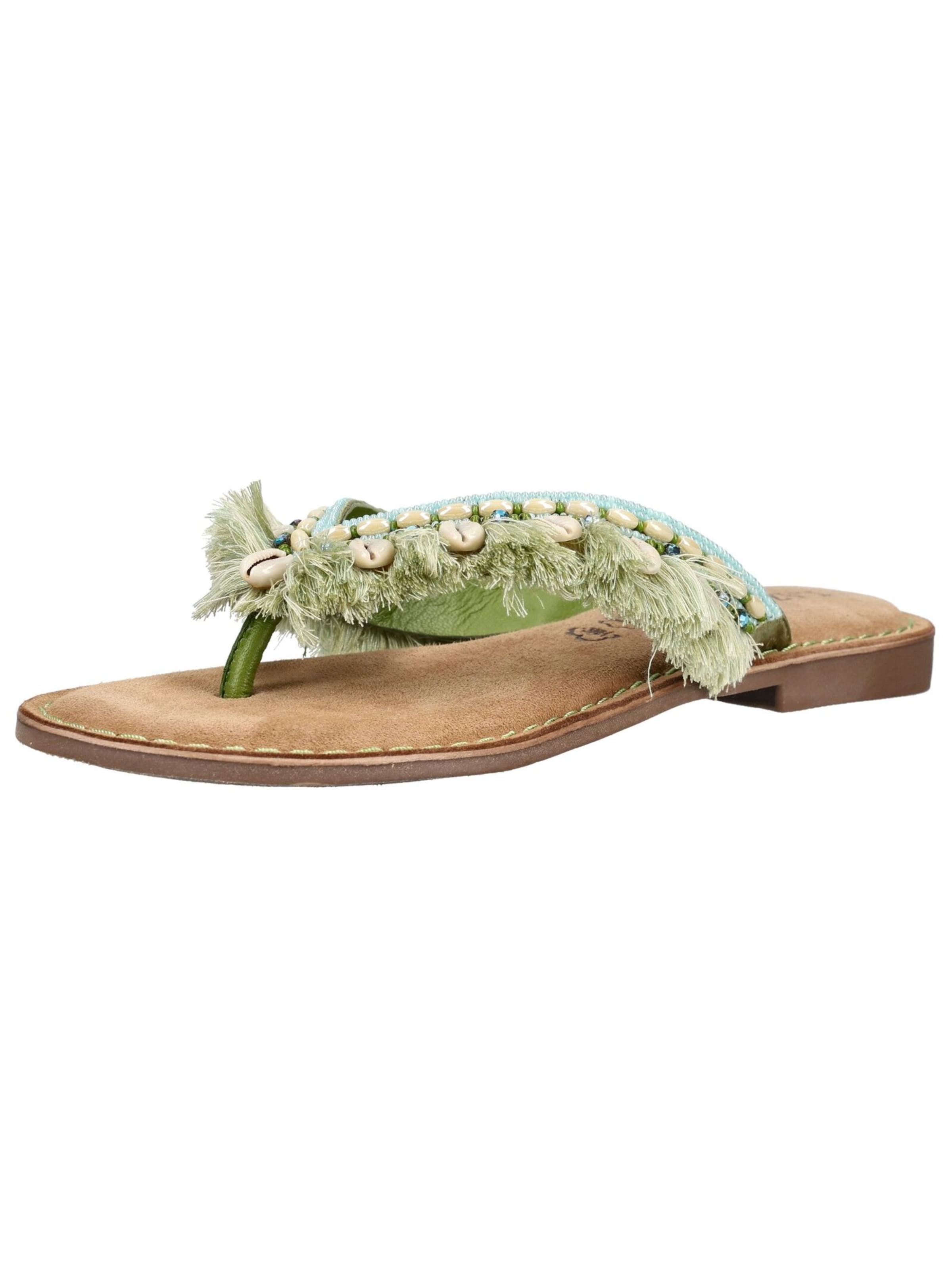 Infradito di LAZAMANI in verde: frontale