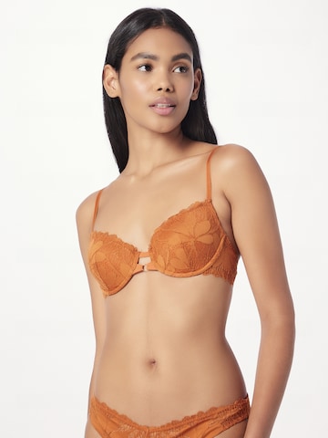 Balconnet Soutien-gorge 'EPATANTE' ETAM en marron : devant