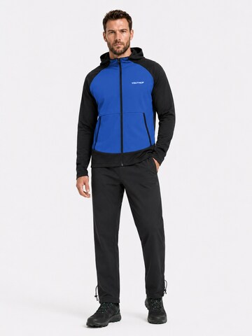 YOUTHUP Athletic Jacket 'UHRENFENSTER' in Blue