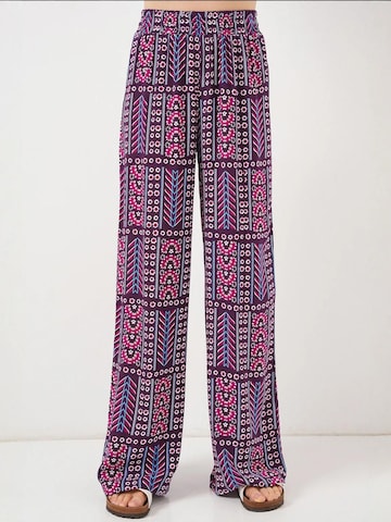 Bigdart Wide leg Broek in Lila: voorkant