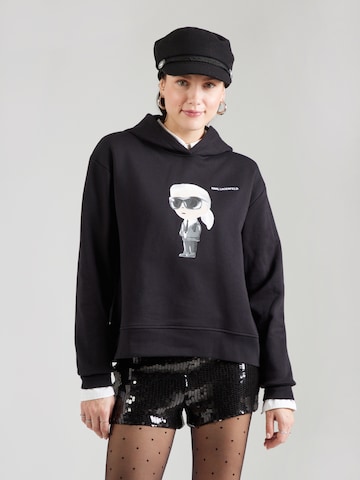 Karl Lagerfeld Bluzka sportowa 'IKON' w kolorze czarny: przód