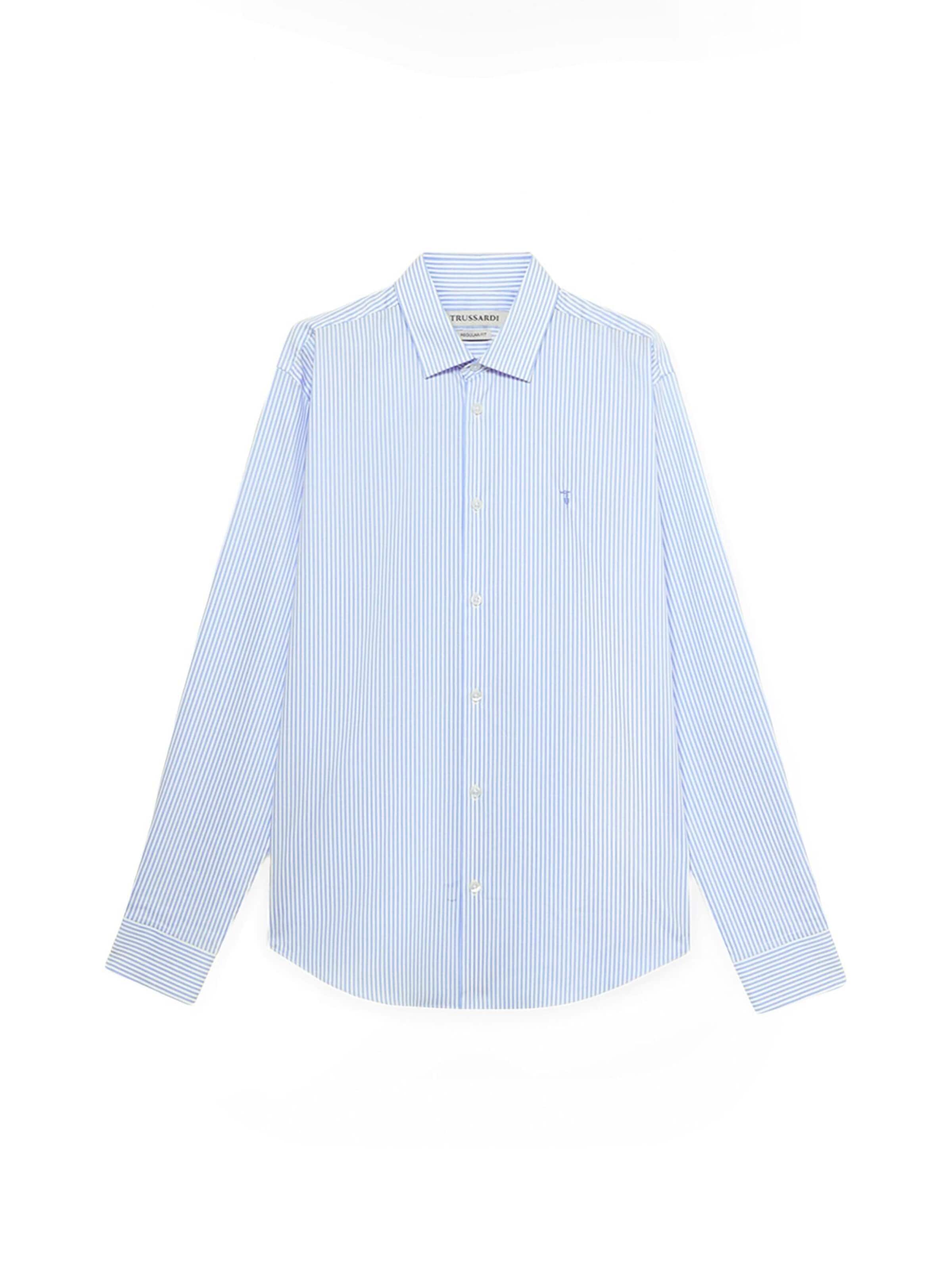 Trussardi Shirt in Blauw: voorkant