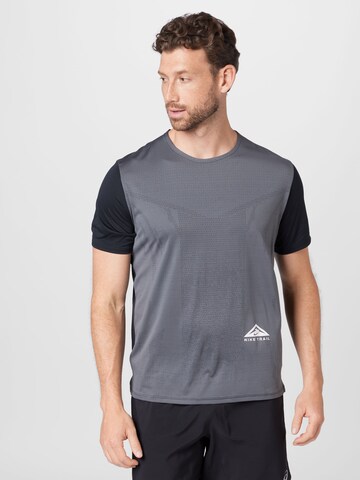melns NIKE Sporta krekls 'Rise 365': no priekšpuses