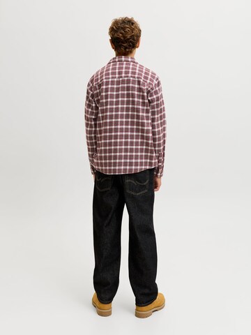 Jack & Jones Junior Regular fit Overhemd in Bruin