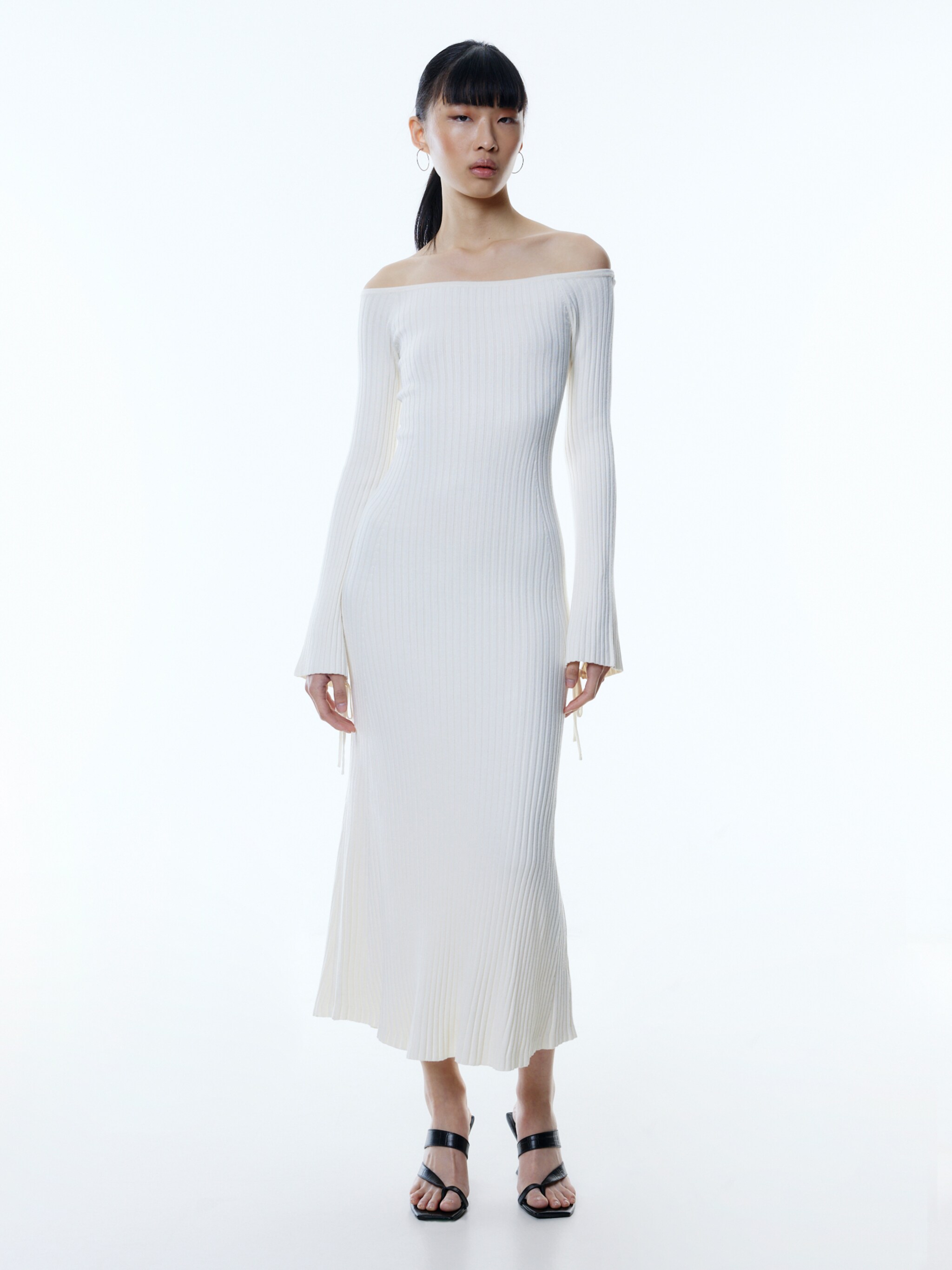 EDITED Producten Gebreide jurk 'Stefanie' Beige