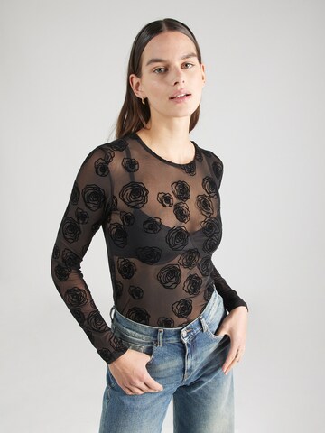 VERO MODA - Camiseta 'LUNA' en negro: frente