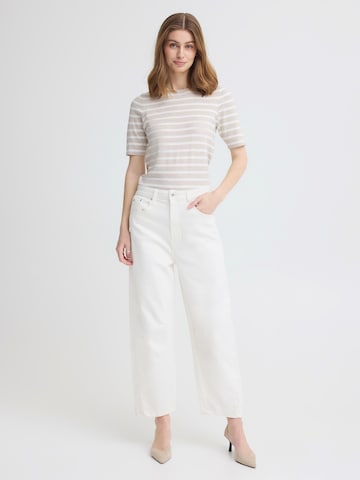 ICHI Wide leg Jeans 'IHZIGGY' in Wit