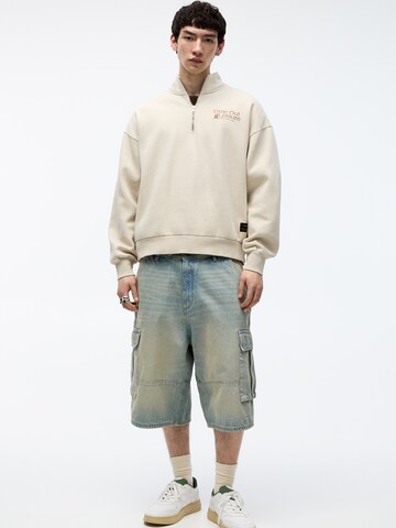 Pull&Bear Sweatshirt in Beige