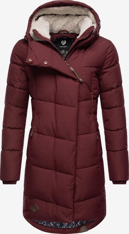 Manteau d’hiver 'Pavla' Ragwear en rouge : devant
